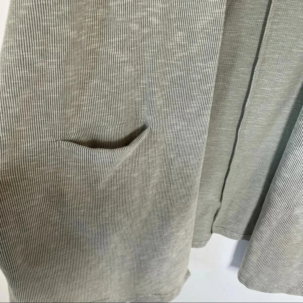 DONNI. Ribbed Sweatercoat Open Front Cardigan One Size Fits All - Picture 6 of 9